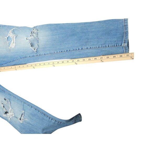 Torrid Distressed Ripped Jeans Womens Size 14R Mid Rise Stretch Skinny Denim - Picture 5 of 14